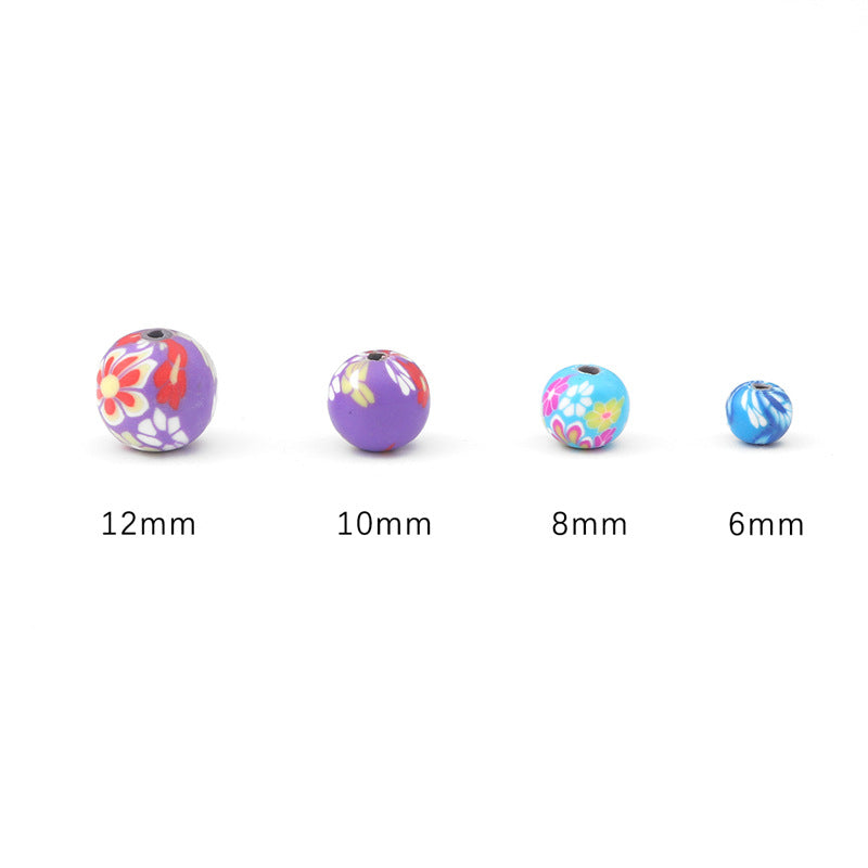 Wholesale 20pcs Round Colored Soft Clay Beads